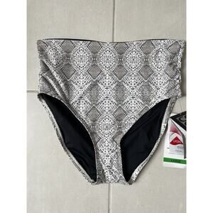 Coco Reef Swim Bikini Bottom High Waist Animal Print Swimwear
